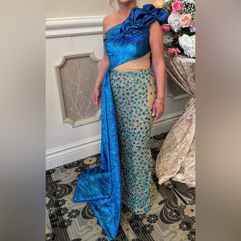 Couture evening dress